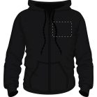 Sweatshirt, unisex, M, S-XXL, Gildan, 20FEB9025, Bumbac, Poliester, Negru