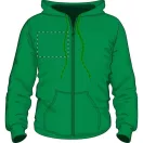 Sweatshirt, unisex, L, S-XXL, Gildan, 20FEB9049, Bumbac, Poliester, Verde