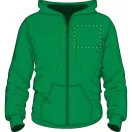 Sweatshirt, unisex, XL, S-XXL, Gildan, 20FEB9052, Bumbac, Poliester, Verde