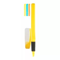   Highlighter, ø13×143 mm, Everestus, 20FEB9707, Plastic, Cauciuc, Galben