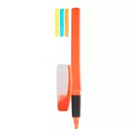   Highlighter, ø13×143 mm, Everestus, 20FEB9706, Plastic, Cauciuc, Portocaliu