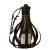 Suport sticla vin, 21MAR1307, Everestus, Piele ecologica, Negru