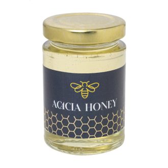   Borcan cu miere acacia M, 135g, 2509E17417, Everestus, Ø50x80 mm, Sticla, Metal, Galben