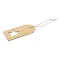 Eticheta cadou Craciun, Everestus, 2610E17457, 50x100x2 mm, Bambus, Natur