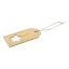 Eticheta cadou Craciun, Everestus, 2610E17457, 50x100x2 mm, Bambus, Natur