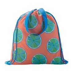   CreaDraw Shop custom drawstring bag, 190T polyester, blue, 320×390×5 mm