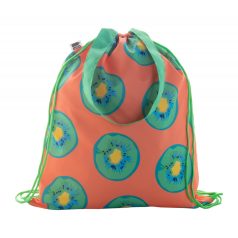   CreaDraw Shop RPET custom drawstring bag, Recycled PET polyester, green, 320×390×5 mm