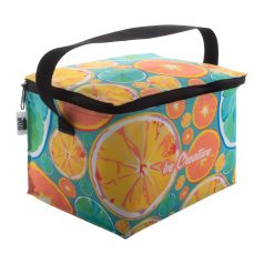   CreaCool 6 custom cooler bag, 600D recycled PET polyester, black, 235×155×165 mm