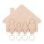 Suport pentru 4 brelocuri Family, Everestus, 22FEB0207, 175x163x12 mm, Lemn, Natur