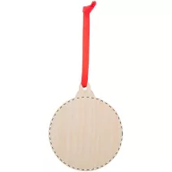   Ornament pentru bradul de Craciun in forma de om de zapada, 2401E17926, Everestus, 77x92x3 mm, Lemn, Alb