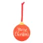 Ornament pentru bradul de Craciun, 2401E17921, Everestus, 77x92x3 mm, Lemn, Rosu