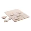 Joc X si 0 cu design de Craciun, clopotel, 2401E18033, Everestus, 145x195x3 mm, Lemn, Natur