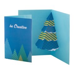   Dimensions 3D Christmas card, Christmas tree, Paper, white, 105×155 mm