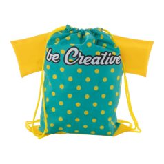   CreaDraw T Kids custom drawstring bag for kids, 190T polyester, yellow, 430×320 mm
