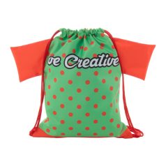   CreaDraw T Kids custom drawstring bag for kids, 190T polyester, red, 430×320 mm