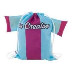   CreaDraw T Kids RPET custom drawstring bag for kids, 190T recycled PET polyester, white, 430×320 mm