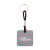 Woody Plus C custom keyring, Wood, black, 45×120 mm