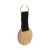 Breloc rotund, Everestus, 42FEB230788, Ø45x90 mm, Bambus, Lemn, Natur, Negru