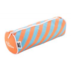   Roppy RPET custom pen case, 600D recycled PET polyester, white, ø80×200 mm