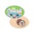 WooBadge custom magnetic badge, Wood, natural, 35×53 mm