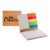 CreaStick Combo Plus Eco custom sticky notepad, Recycled paper, natural, 102×10×83 mm