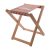 Nissi custom beach stool, Wood, white, 340×370×410 mm