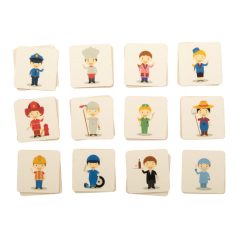  Peppermor custom memory game, Cardboard, natural, 35×42×42 mm