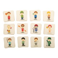   Peppermor custom memory game, Cardboard, natural, 35×42×42 mm