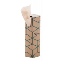   CreaSneeze Hex Eco custom paper tissues, Recycled paper, natural, 90×213×90 mm