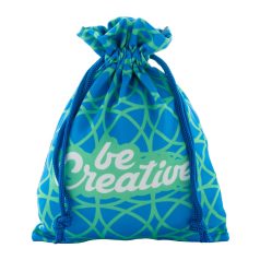   SuboGift M custom gift bag, medium, Polyester, blue, 150×200 mm