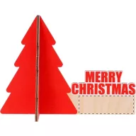   Ornament de masa pentru Craciun, 2401E17594, Everestus, 155x110x72 mm, Lemn, Rosu