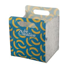   CreaFelt Desk L custom desk organizer, Gildan, Recycled PET felt, grey, 150×175×150 mm