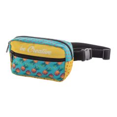   CreaWaist Compact custom waist bag, Gildan, 600D recycled PET polyester, black, 170×130×70 mm