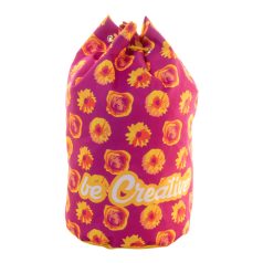   CreaDraw Ocean custom sailor bag, Gildan, 600D recycled PET polyester, yellow, ø180×350 mm