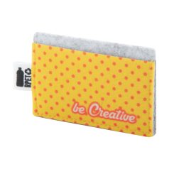   CreaFelt Card custom credit card holder, Gildan, Recycled PET felt, grey, 92×62×7 mm