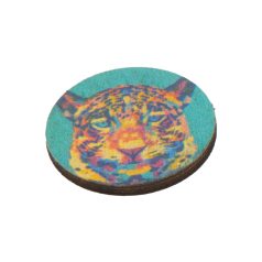   ColoCoin custom trolley coin, Gildan, Wood, natural, ø23×2 mm