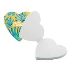   CreaStick Heart custom sticky notepad, Gildan, Paper, white, 70×70×9 mm