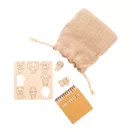 Set de colorat, 2410E22027, Everestus, 135 x 135 x 3 mm, Lemn, Natur