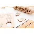 Set de colorat, 2410E22027, Everestus, 135 x 135 x 3 mm, Lemn, Natur