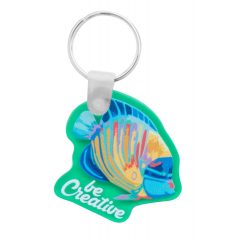   Custom made Breloc, 45×45 mm, 20FEB6763, Plastic, Transparent, Verde
