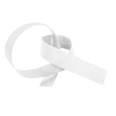   Banda pentru palarie de paie, unisex, marime universala adulti, 620×20 mm, 20FEB3088, Poliester, Alb
