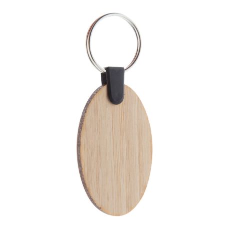 Breloc oval, 35×53×3 mm, Everestus, 20FEB6673, Bambus, Natur