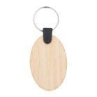 Breloc oval, 35×53×3 mm, Everestus, 20FEB6673, Bambus, Natur