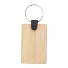 Breloc rectangular, 35×53×3 mm, Everestus, 20FEB6674, Bambus, Natur