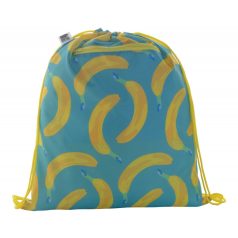   CreaDraw Zip RPET custom drawstring bag, 190T polyester, yellow, 340×385×5 mm