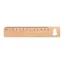 Rigla 12 cm cu design de Craciun, 2401E17504, Everestus, 160x30x2 mm, Bambus, Natur