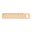 Rigla 12 cm cu design de Craciun, 2401E17503, Everestus, 160x30x2 mm, Bambus, Natur