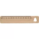 Rigla 12 cm cu design de Craciun, 2401E17503, Everestus, 160x30x2 mm, Bambus, Natur
