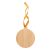 Ornament pentru bradul de Craciun, 2401E17261, Everestus, 70x80x3 mm, Bambus, Natur