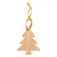  Ornament pentru bradul de Craciun, 2401E17264, Everestus, 70x80x3 mm, Bambus, Natur
